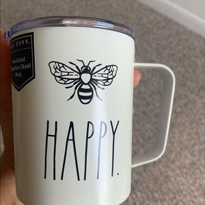 Rae Dunn insulated mug Bee Happy